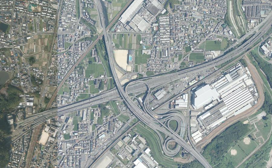 名神高速に京滋バイパスと京都縦貫道が接続する完成後の大山崎JCT